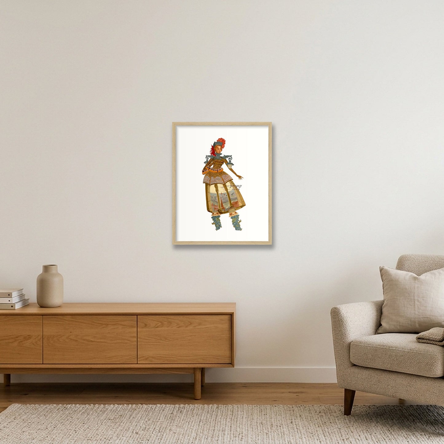 Budapest — 40×50cm, 16×20" Oak Frame